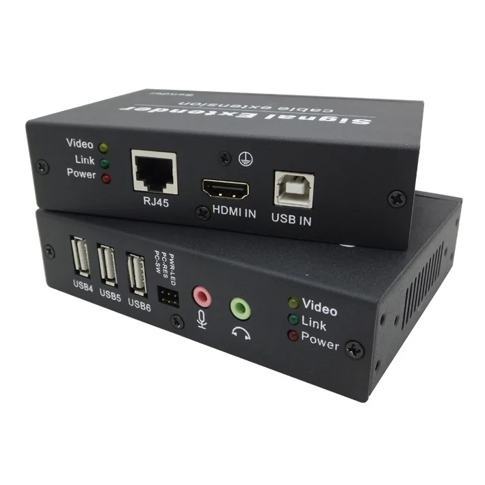 
 HDB-180HU HDMI + USB + аудио + микрофон + пульт дистанционного управления Переключатель расширитель 180 м  