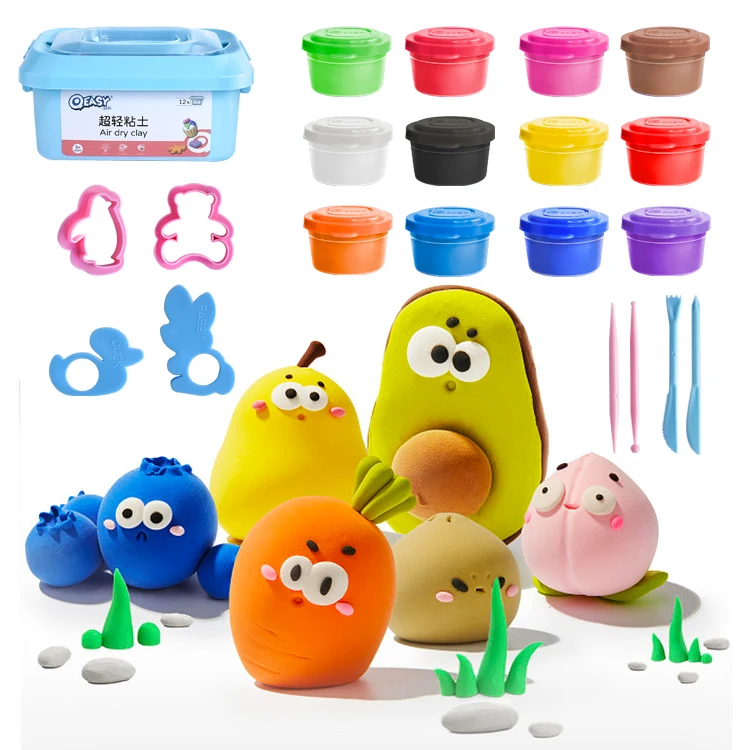 Clay Crafts Polymer Air Dry Modelling Cutters Tools Cup Soft Super Light Clay