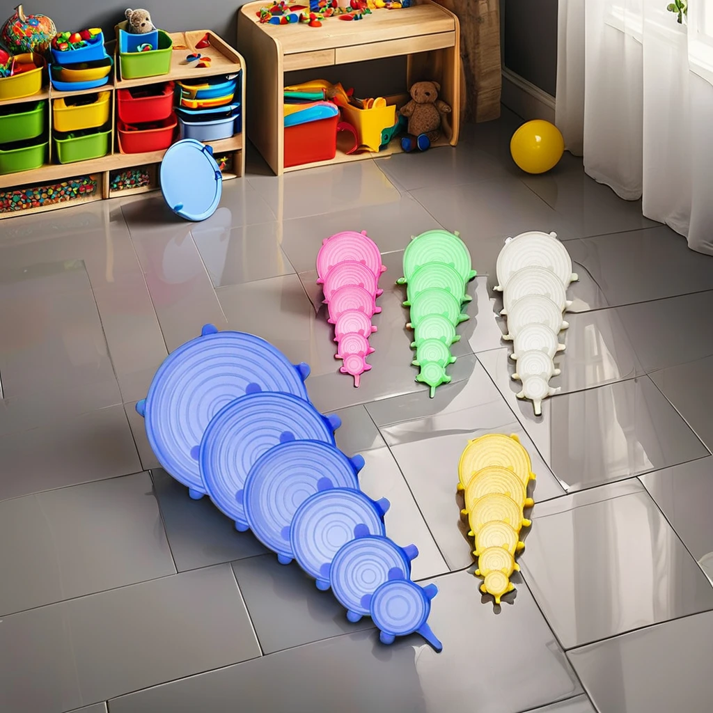 Hot Selling Food Grade Silicone Flip Top Cap Reusable Freshness Lid for Fruit Convenient and Practical for Food Storage