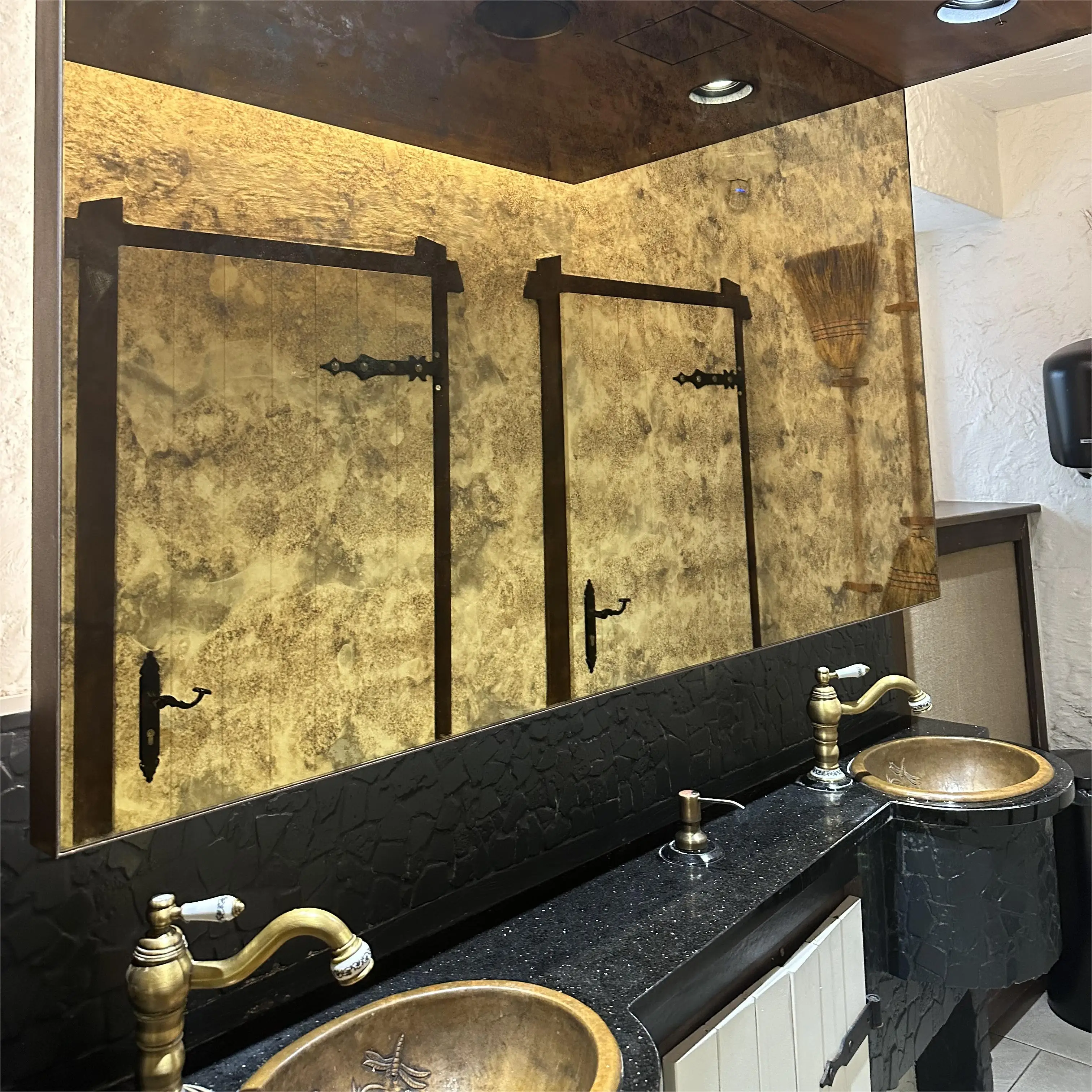 Factory prices antique mirror glass tiles bronze tinted mirror glass wall mirror decorative
