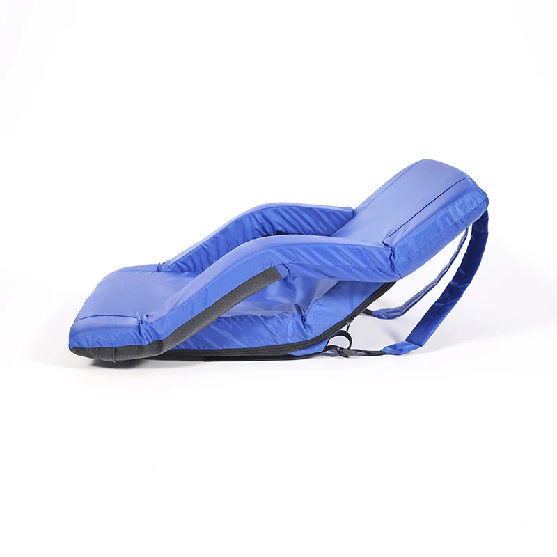 Oeytree Half-fold Stadium Seats with Back Support Portable Floor Chairs with Back and Cushion Reclining Extra Wide Bleacher Seat