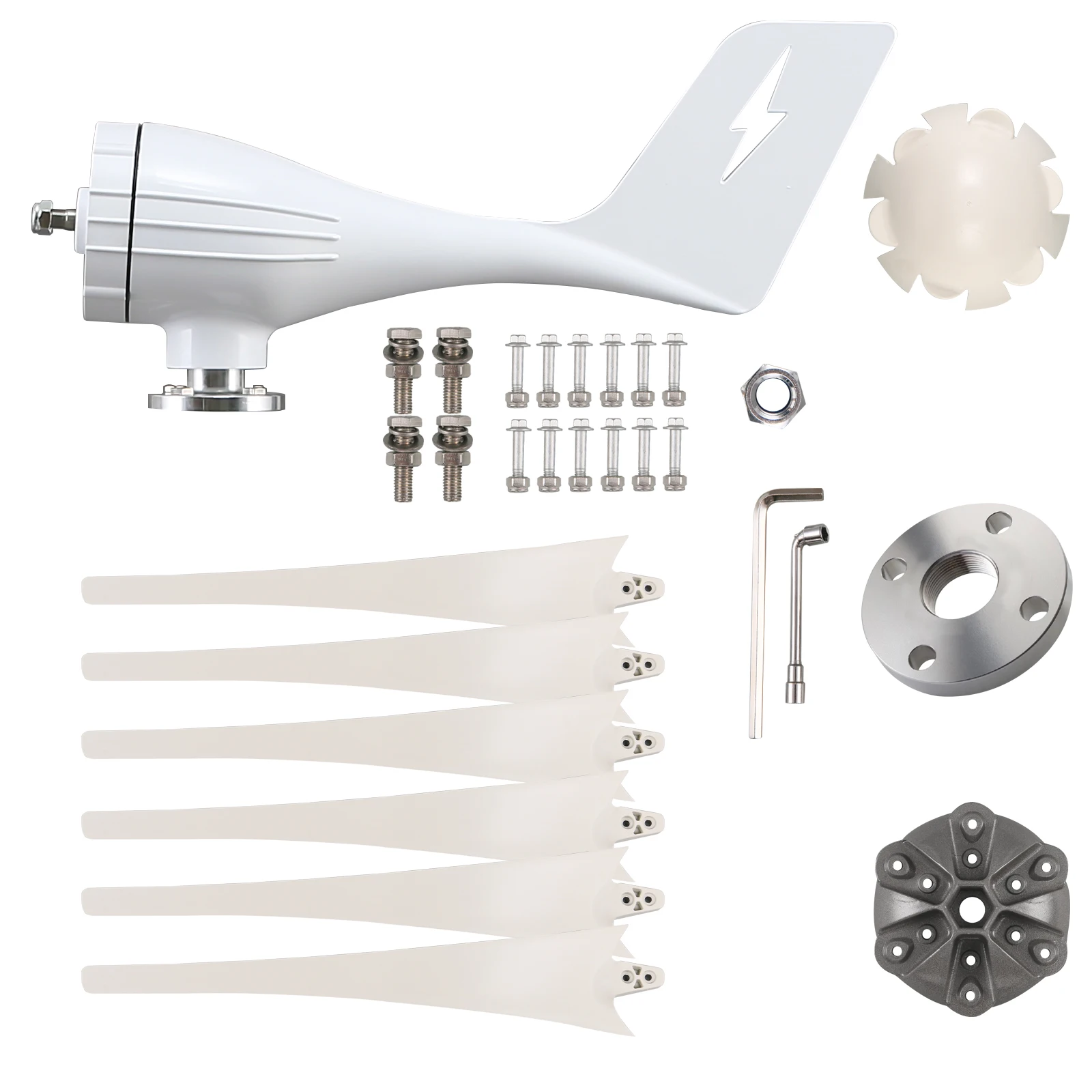 Ready to Ship Windmill 48v 24v 12v Horizontal Wind Generator 800w 1000w 2000w 3000w 5000W Wind Turbine on Grid