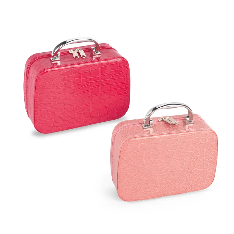 Real kids Pretend Play Beauty & Birthday Gift cute pink dress up game cosmetic bag  portable box Make Up Toys For Girl