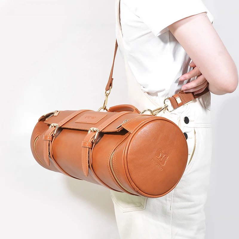 High Quality Customize Best Seller Professinal Brown Vegan Leather Bartender Travel Bag Kit