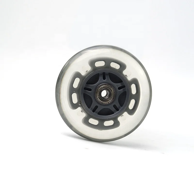 Ruedas flash patines en linea100mm light up wheel 100mm scoot wheel flashing roller pu luminous led inline skate wheels