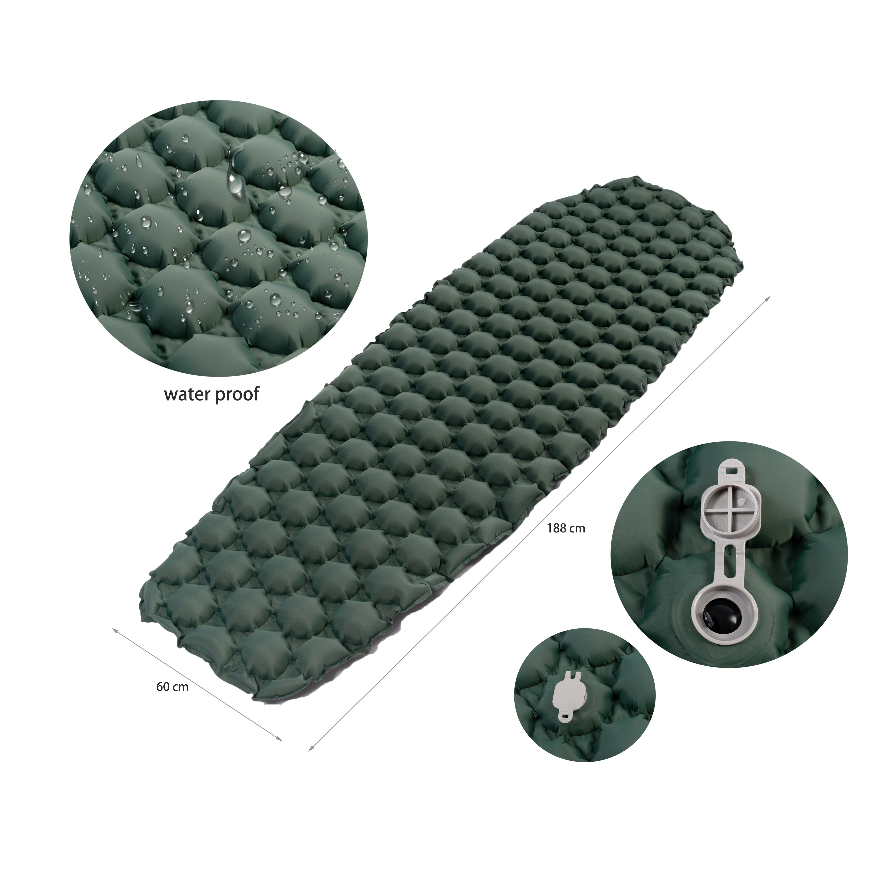 
2021 Hot Selling air inflatable mattress Camping Hiking pad TPU outdoor sleeping pad 