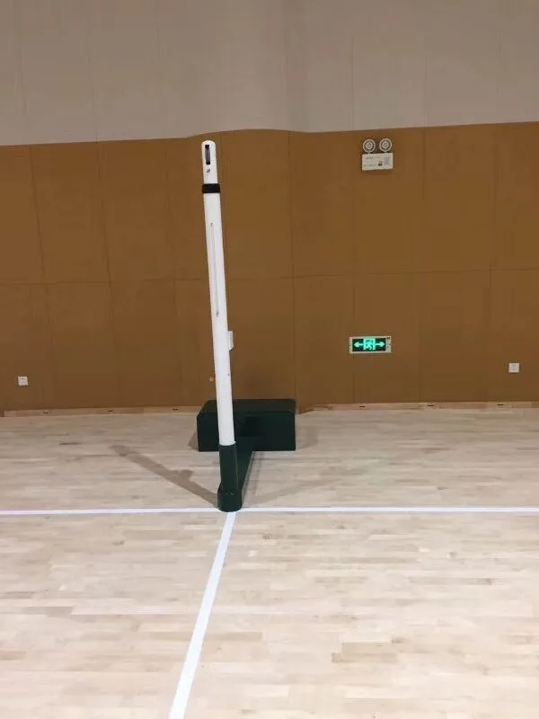 professional factory price adjustable movable stainless steel volleyball post volleyball pole stand