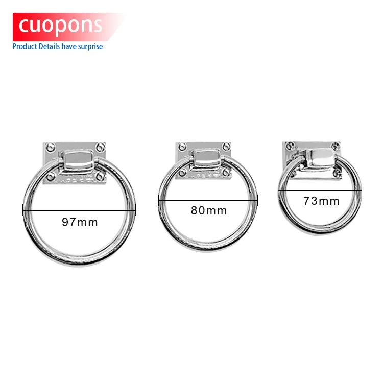 TOCO Hot Selling Round Zinc Alloy Cabinet metal Handle Furniture Drawer Ring Pull Cabinet Handles