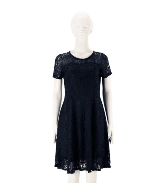 New design western fashion plus size dresses ladies lace dress