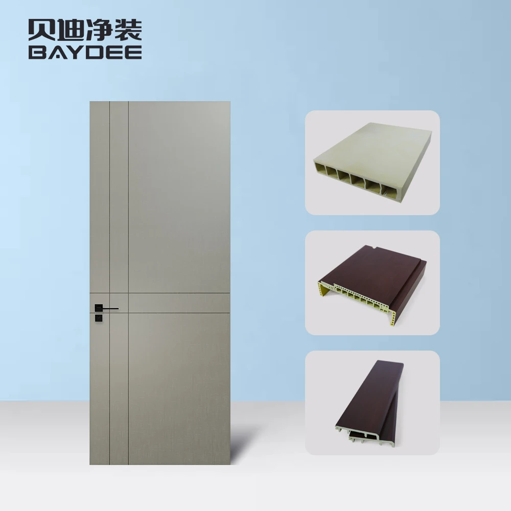 Factory Interior Apartment Room Cheap Wpc Solid Wooden Doors Others Doors For Houses