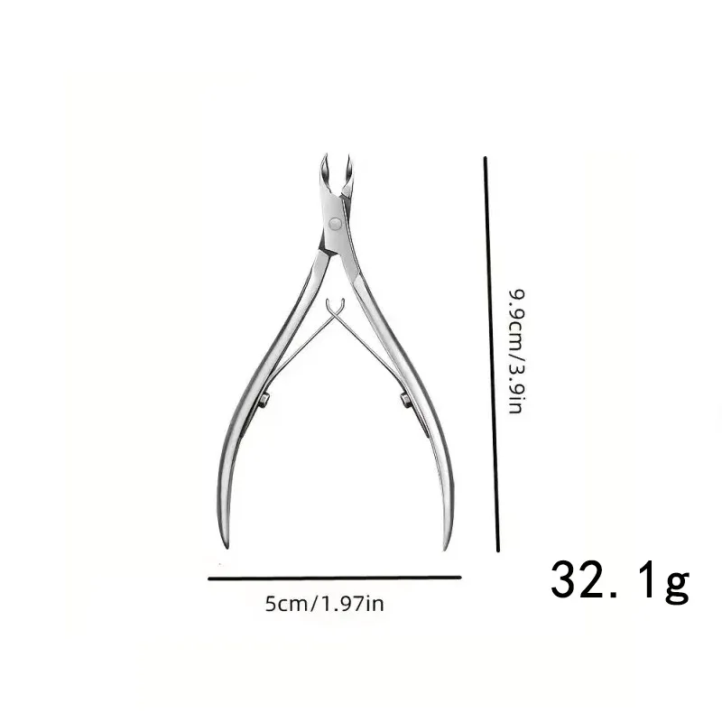 Stainless Steel Cuticle Trimmer Nippers Pedicure Tool Dead Skin Remover Cutter Nail Clipper for Fingernails and Toenails