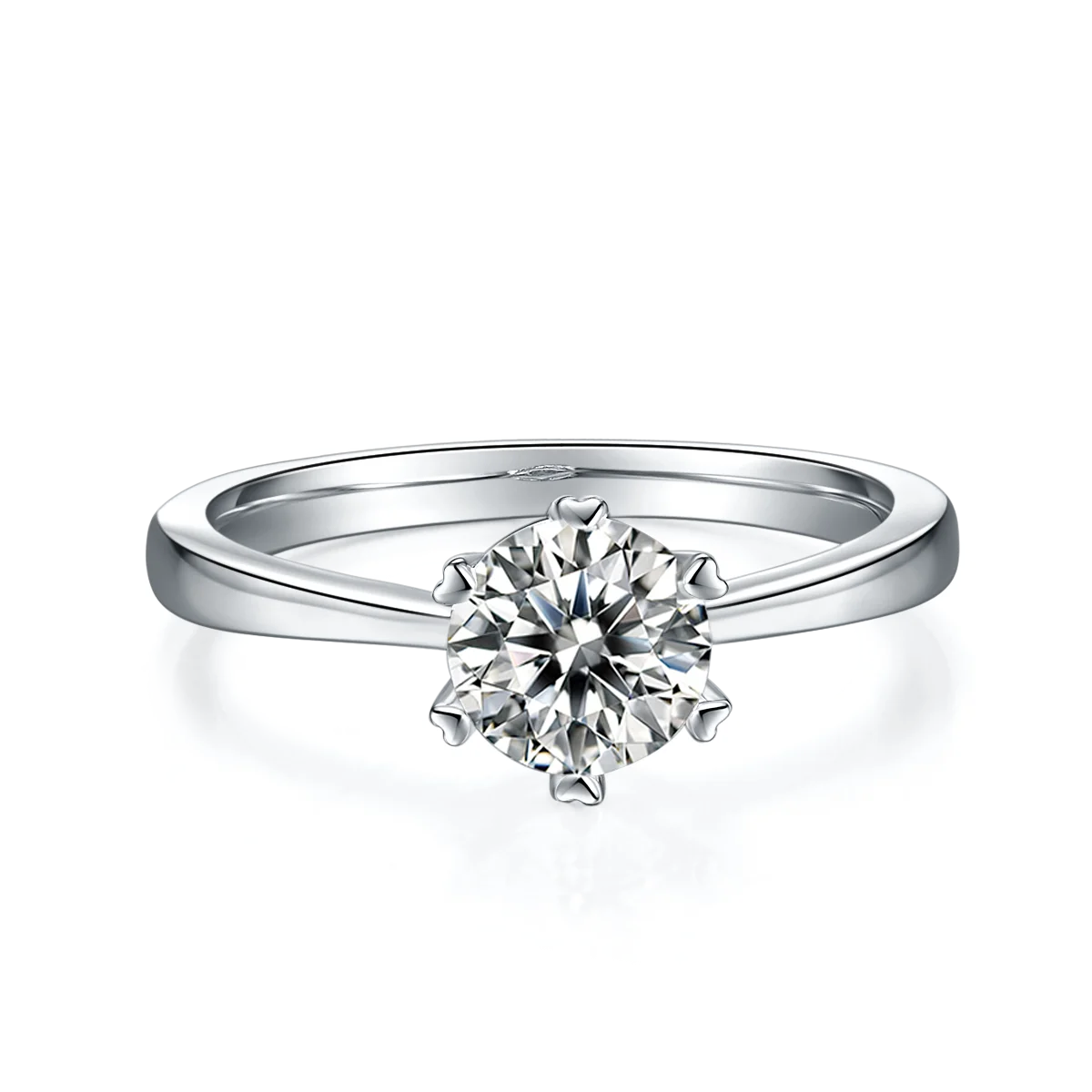 Deft Design Moissanite Women Wedding Jewelry Customized Engagement Silver 925 Ring For Love