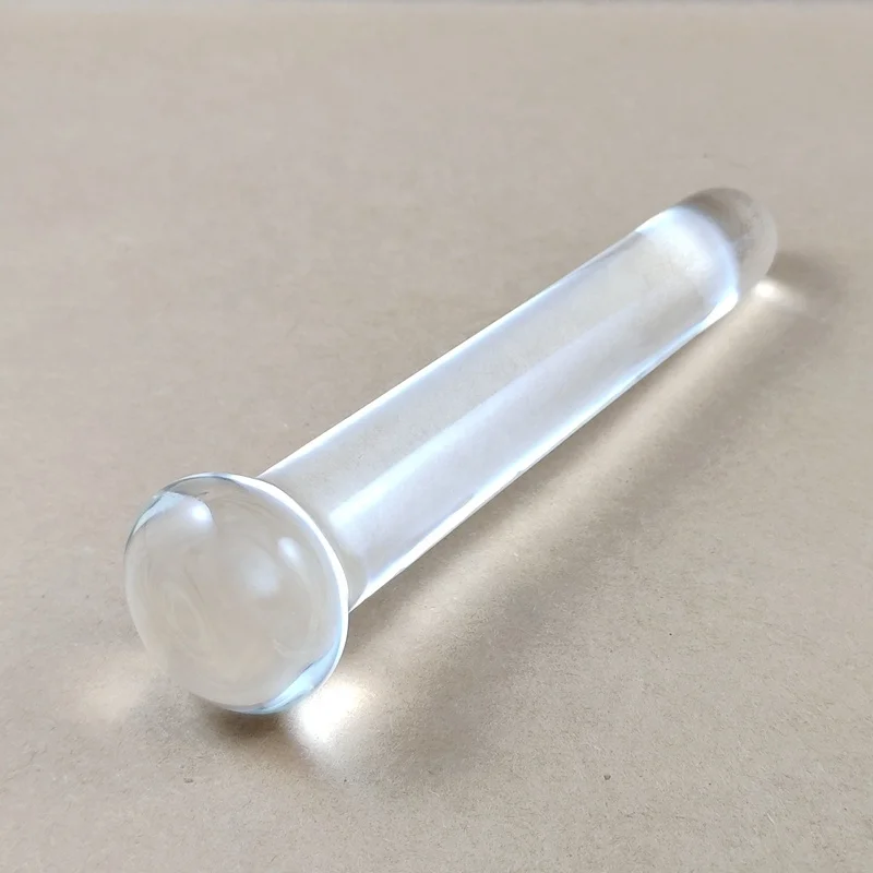 Hand Blown Simple Style Artificial Clear Glass Dick/Artificial Glass Dildo/Artificial Glass Penis for Sex Industry Distribution