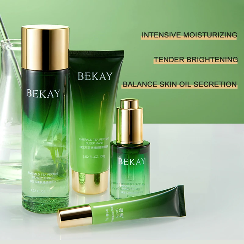 Private Label Natural Moisturizing Camellia Sinensis Leaf Extract SkinCare Hydrating nourishing Cream Carnosine Skin Care Set