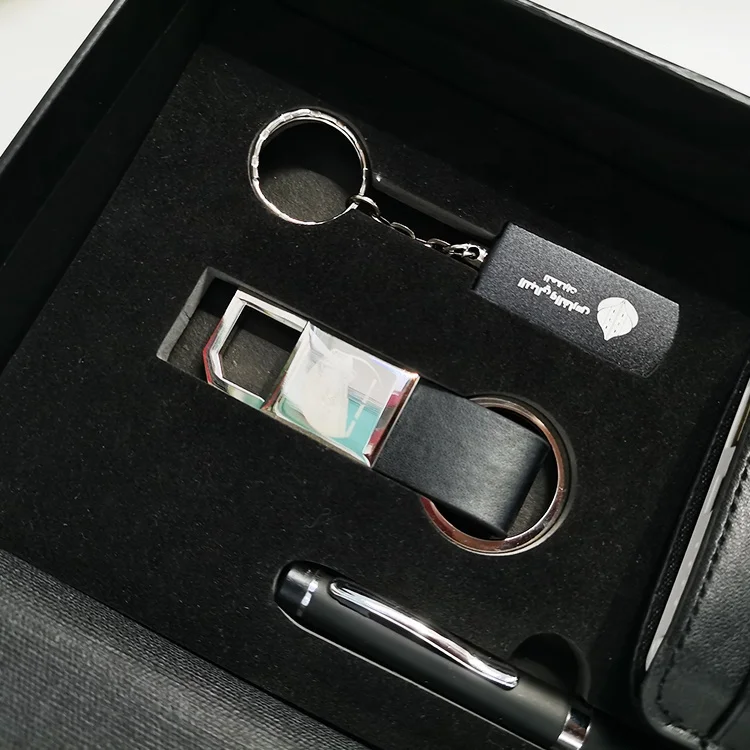 Роскошный офисный кейс для ручек 6 в 1 дневник записная книжка USB брелок внешний аккумулятор Вакуумная чашка деловые Подарочные Наборы мужчин
