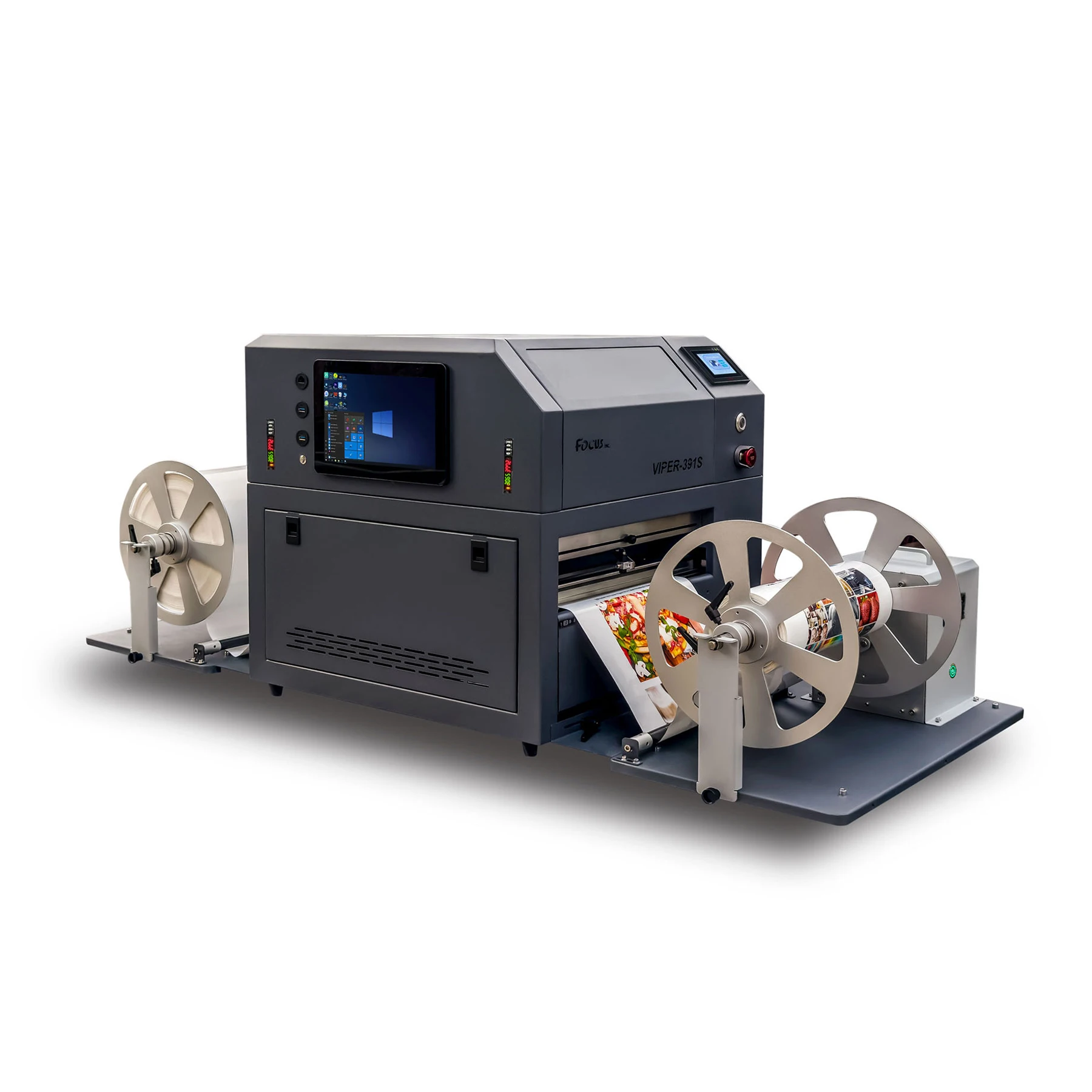 Focus Industrial sticker printer double-sided label printer maker tag barcode aluminium label printing machine
