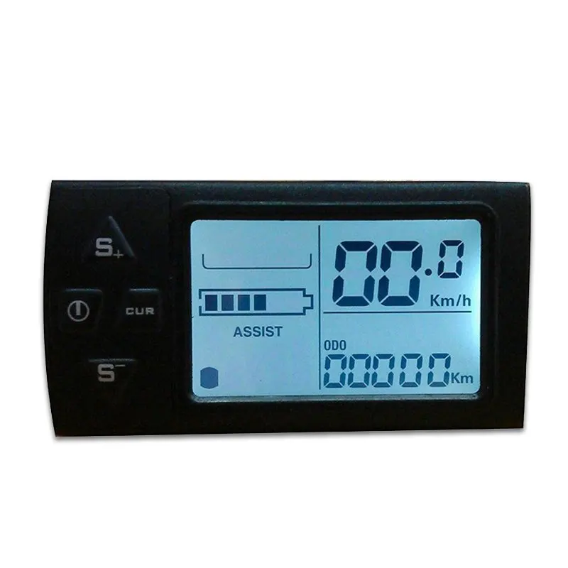 Cheap Electric Bicycle LCD Display for 24V 36V 48V Electric Bike Manual Control Panel Waterproof Bicycle Speedometer