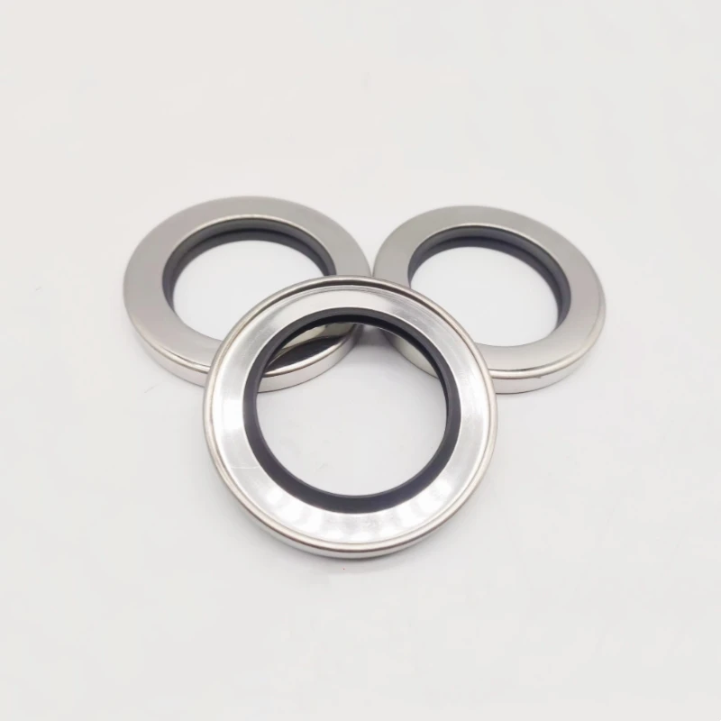 Stainless steel oil seal PTEF power oil seal single lip double lips 50*68*10 50*70*10 50*72*8 52*72*10DL 54*73*10DL 55*72*8DL