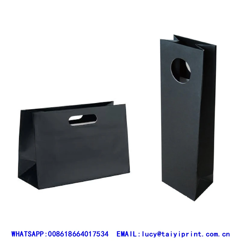 paper bags supplier wholesale custom size print logo clothing shoes paper bag with handles customizable your own logo paper bag