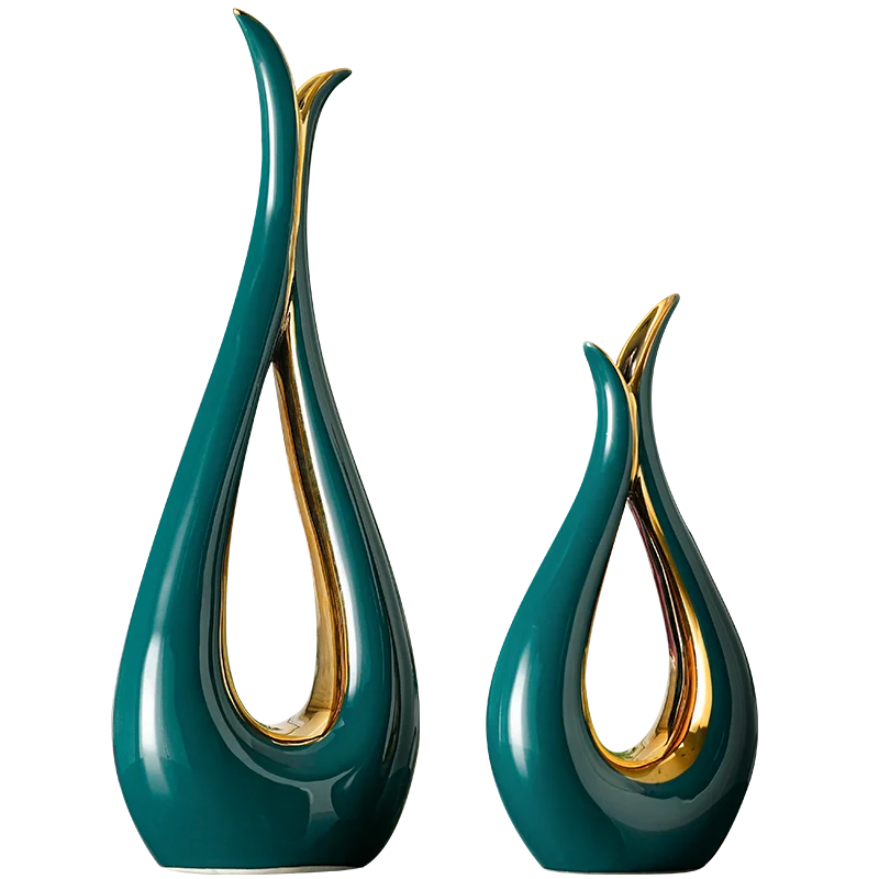 high quality living room tabletop unique white luxury christmas home decor ceramic vase for home decoration