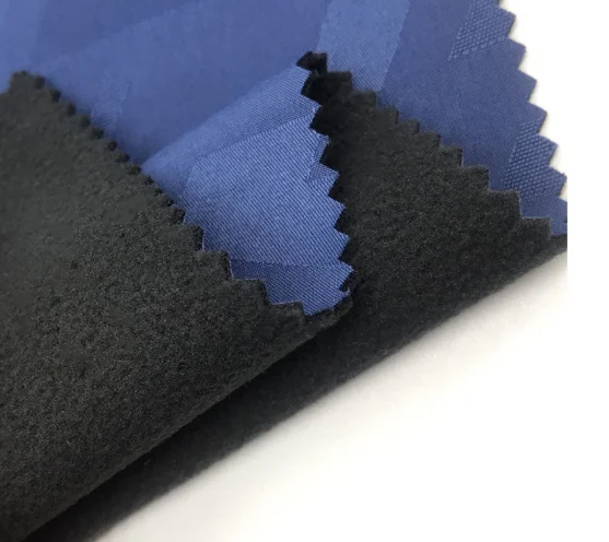 softshell jacket fabric for outdoor jacket 3 layer breathable waterproof laminated fleece fabric