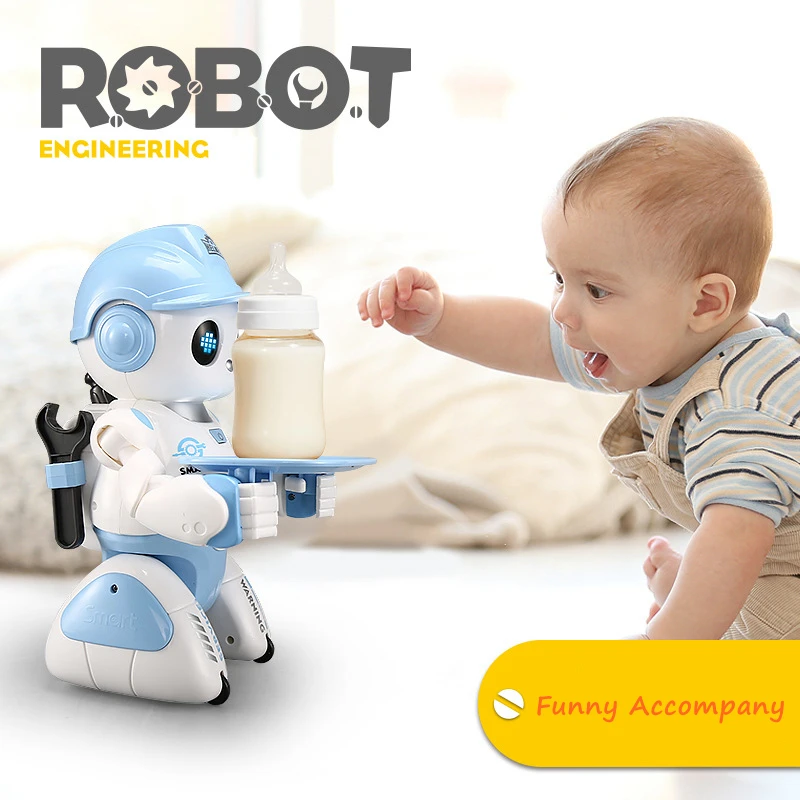 Manufacturer Small Size Programming Intelligent Robot Singing & Dancing Auto Demo Gliding Porter Robot Toys for Kids
