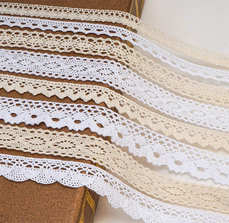Die Cut Vintage Lace Ribbon Crochet Lace Trim Ribbon for Sewing DIY Ctaft