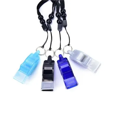 Shaped Funny Safety Plastic Toy Whistle Training Whistle with Lanyard