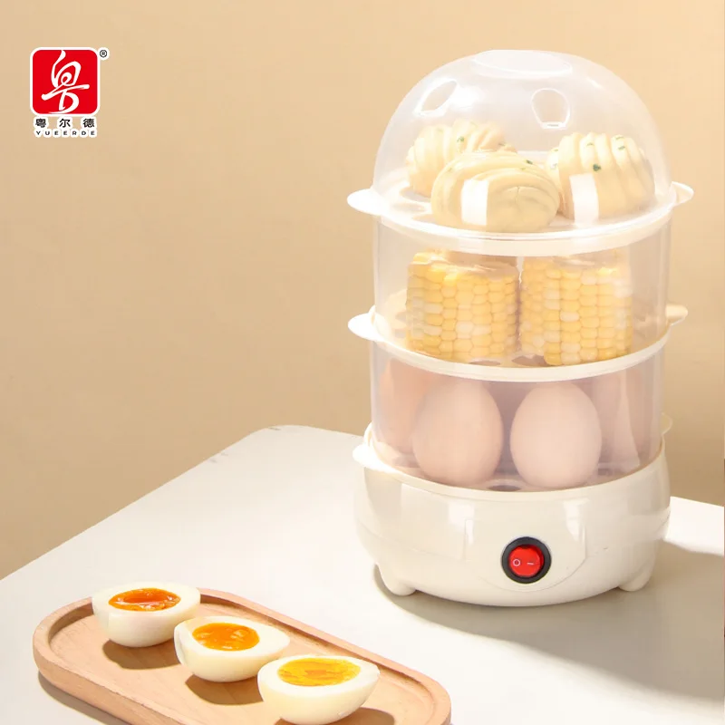 Yuedisi Hot Selling Egg Cooker Boiler Microwave Three Layers Electric Rapid Egg Boiler Electric Food Steamer