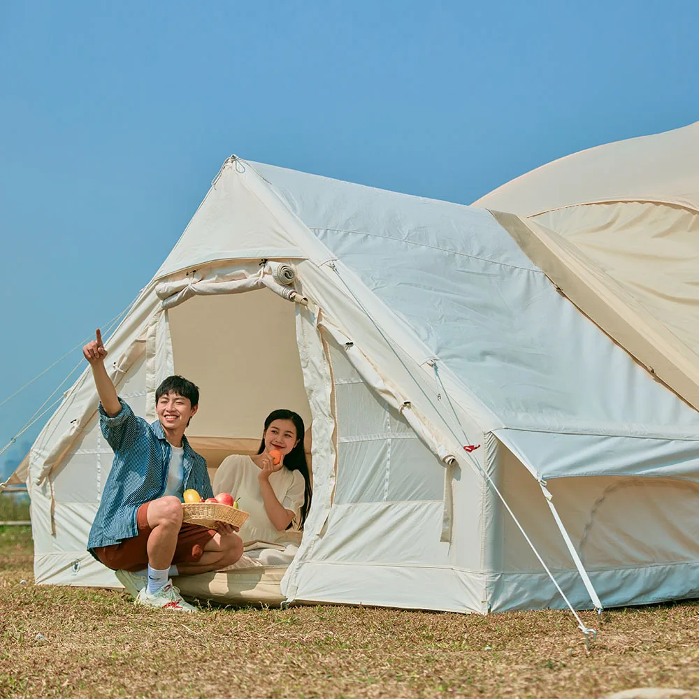 4 Season Oxford Cloth Waterproof Glamping Family Travel Event Camp Airtight Pump Blow Up Tents Inflatable Tent Outdoor Camping
