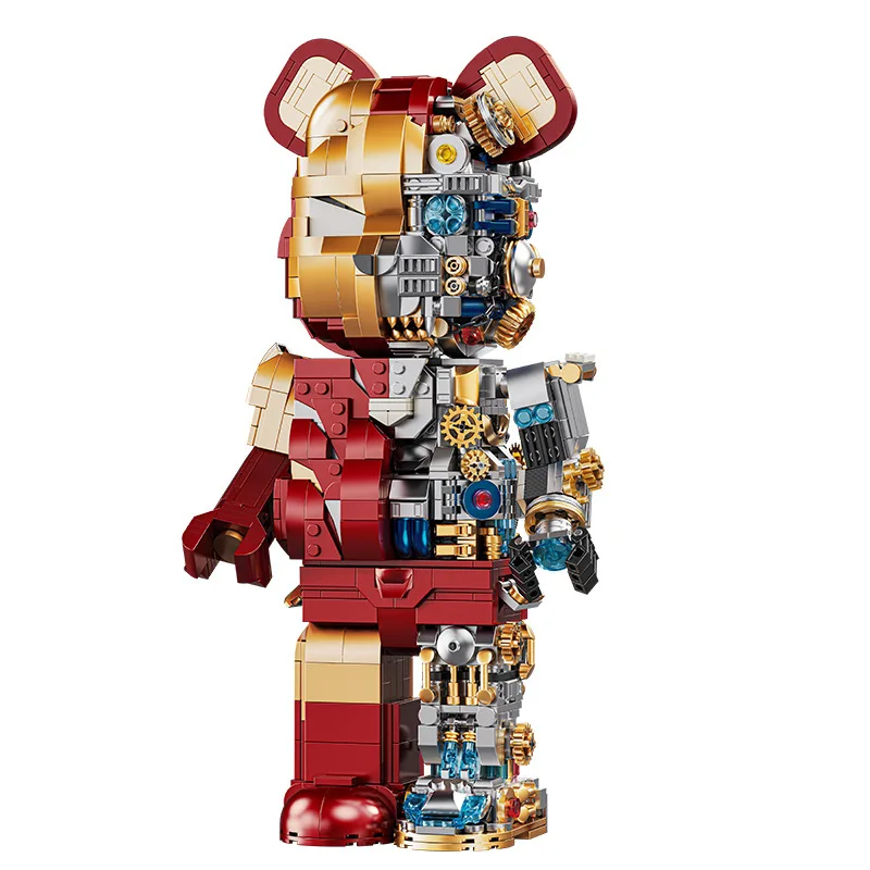 1647PCS Educational Figure Action Toy Building Assembly Plastic Blocks Kids Small Particles Diy Robot Toys Building Block Sets