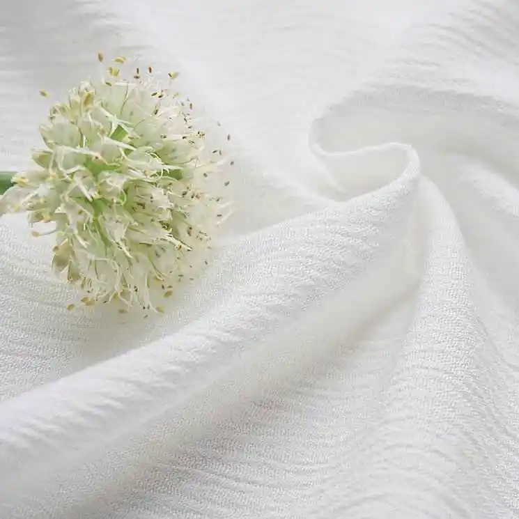 Vietnam hot Sell 30*24 rayon pfp definition ready to dye white crepe fabric for towel