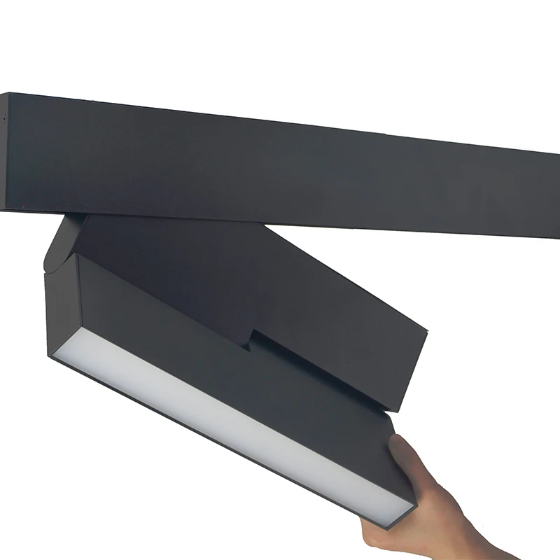 Vandolite nordic track lighting surface mounted smart magnet linear rail system led magnetic track light