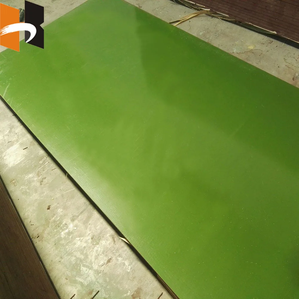 4x8x12mm High Reused Green PP Plastic Formwork Film Faced Plywood For Construction