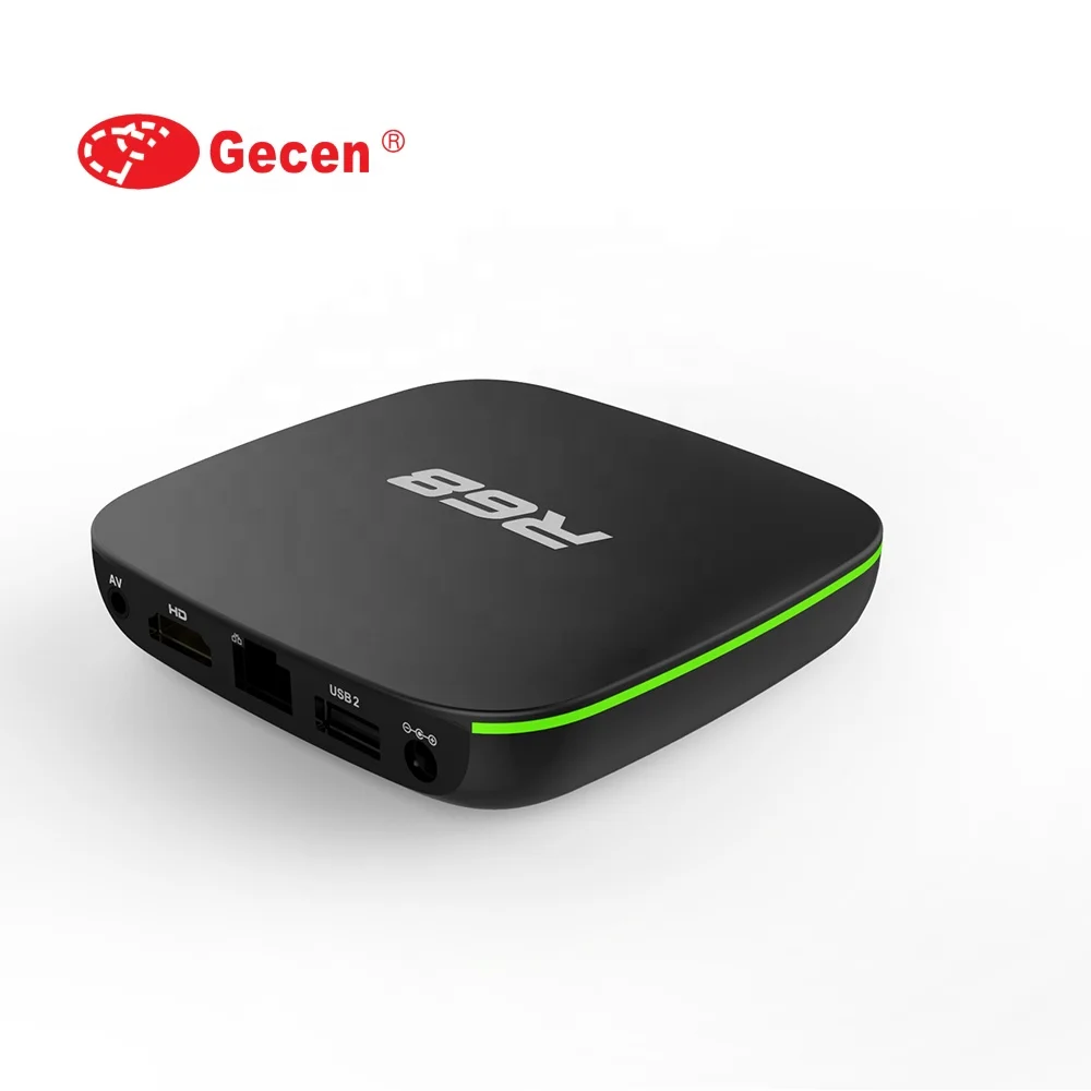 R69 Android 7.1 Smart TV Box 1+8G Quad Core  2.4GHz WiFi 4K Media Player 1080P  Support 3D movie