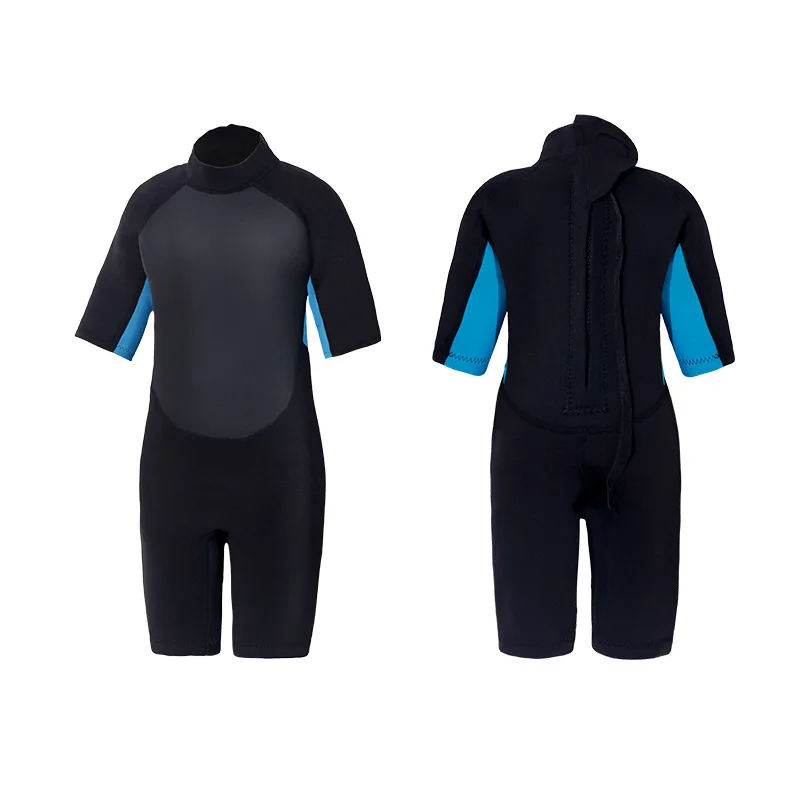 3mm SBR Neoprene Wetsuit Thermal Warm Bathing Suit Short Surfing Swimsuit Swimwear for Kids
