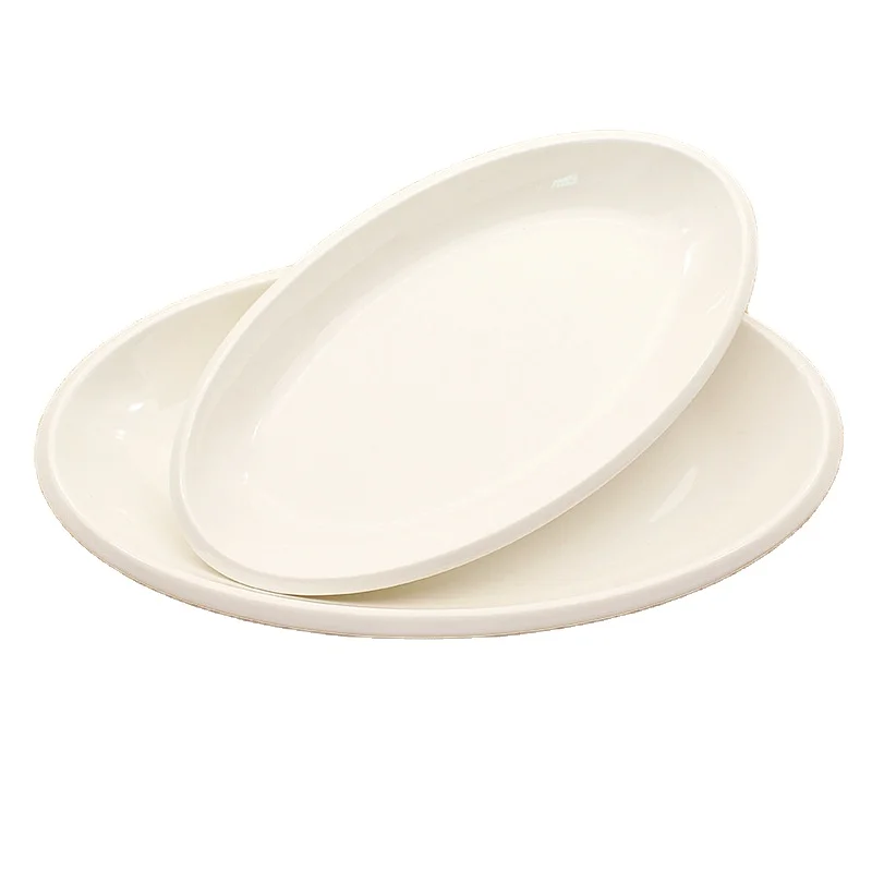 10/12/14 дюймов овальная Бытовая Посуда для рыбы, посуда, кухонная утварь, рестораны, чистый белый, легко моется