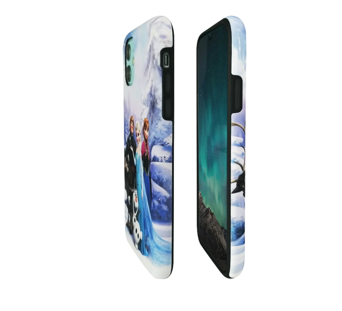 3D 2 In 1 Sublimation Phone Case Heat Transfer Mobile Phone Blank Case  For iPhone 12 pro max