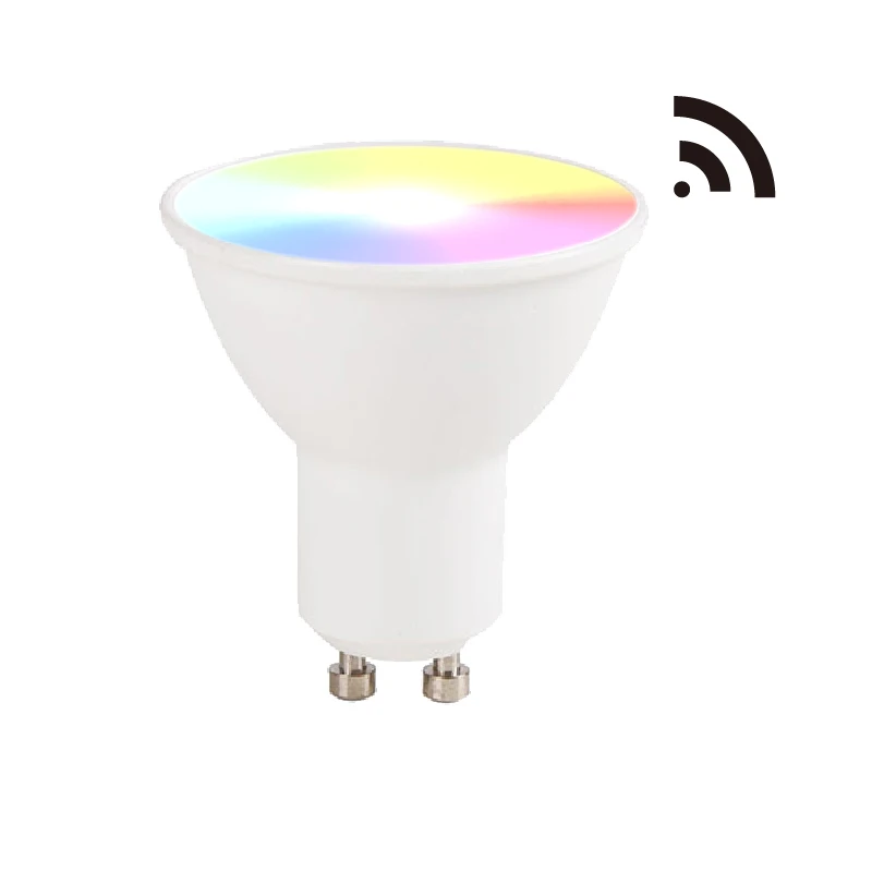Factory Directly Sale Led Bulbs GU10 RGBW Spotlight 5W RGB Dimmable LED Light Bulb