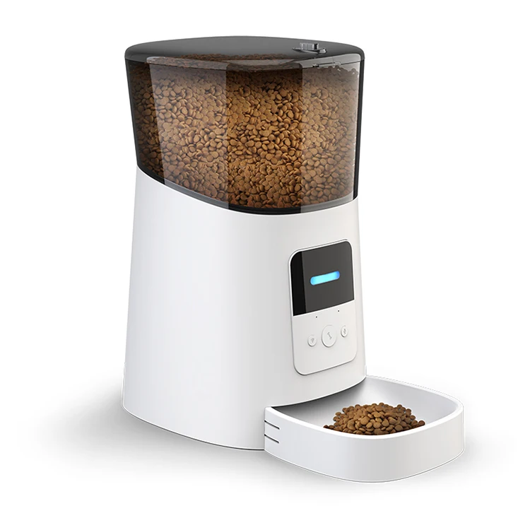 Google alexa adjustable elevated infrared pet plan automatic gravity timed quantitative electronic reminder smart pet feeder