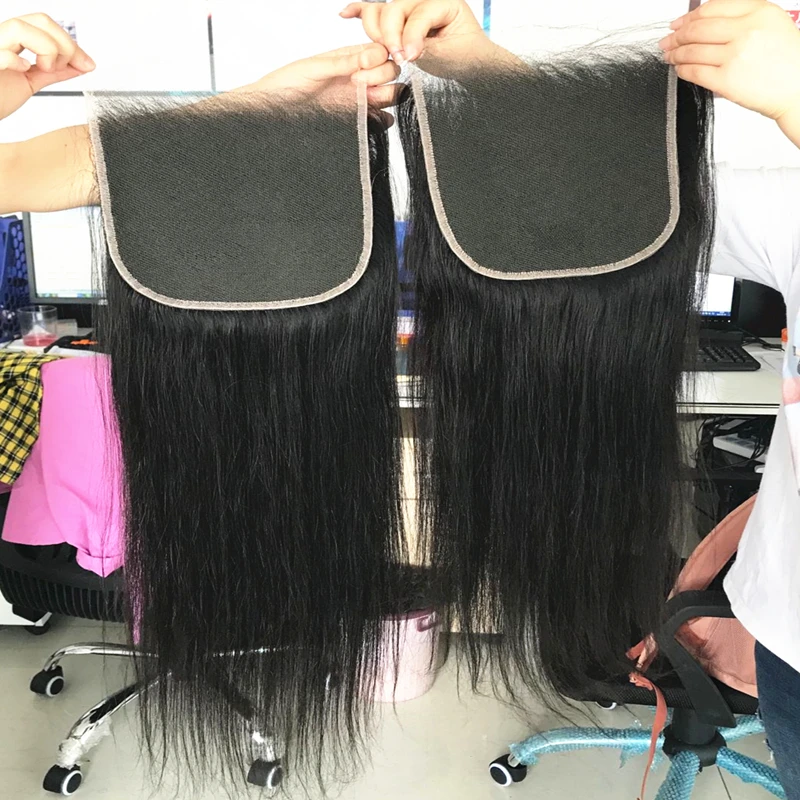 Factory 13x6 13x4 HD Lace Frontal Brazilian Peruvian Hair Weaving 4x4 6x6 5x5 HD Lace Closure Baby Hair Swiss Lace Frontal