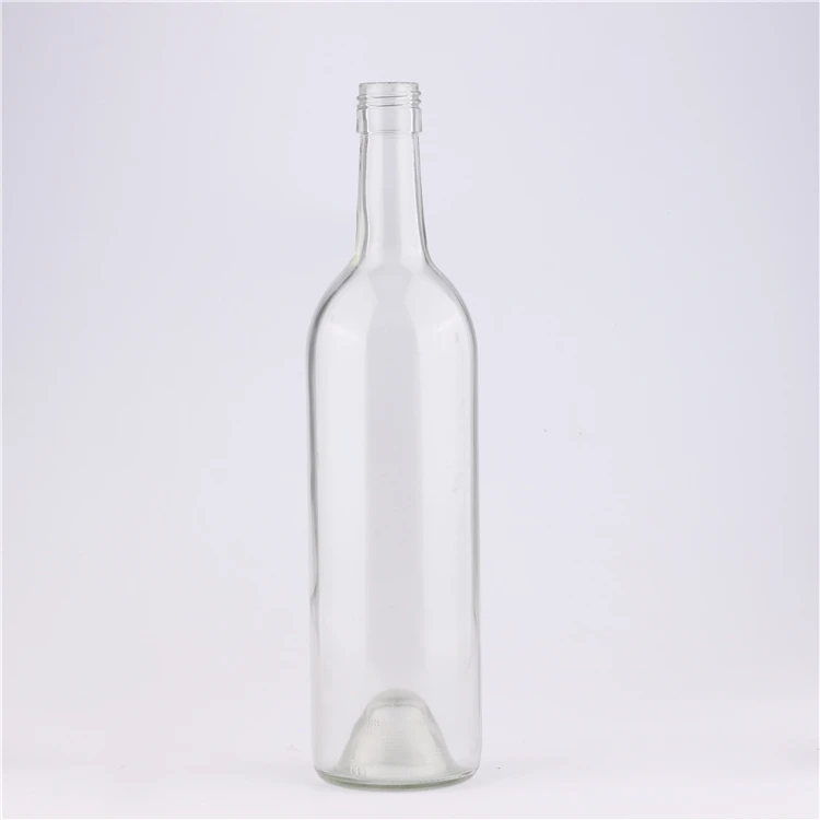 
Clear Glass Red Wine Bottle Empty Wine Bottle with Cork /Screw top 