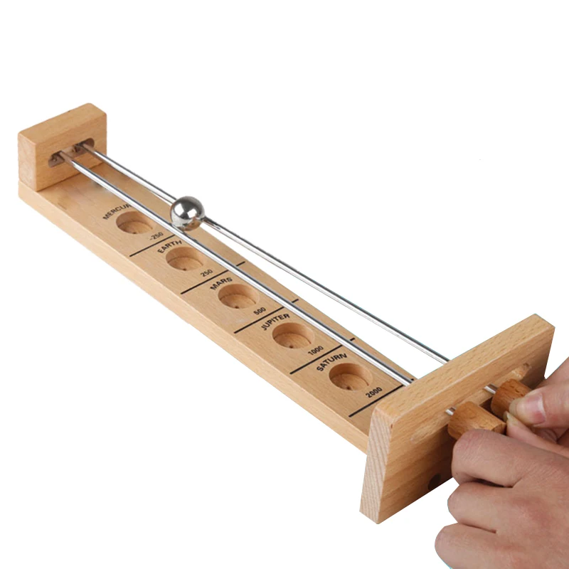 Shoot The Moon Game Hot Sell Marble Runs Wooden Novelty Toys Wooden Balance Game