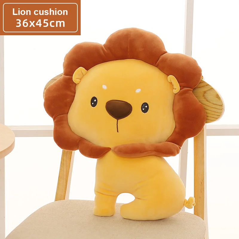 ins hot sale 45cm plush toy plush crab lion crocodile animal sofa pillow Nordic style cushion bed room decoration doll gift