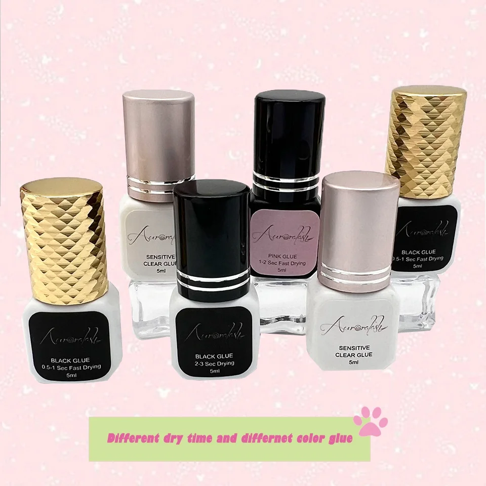 0.5s Individual EGM Eyelash Extensions Glue 5ml eyelash glue fast dry long lasting oil free waterproof eyelash extension glue