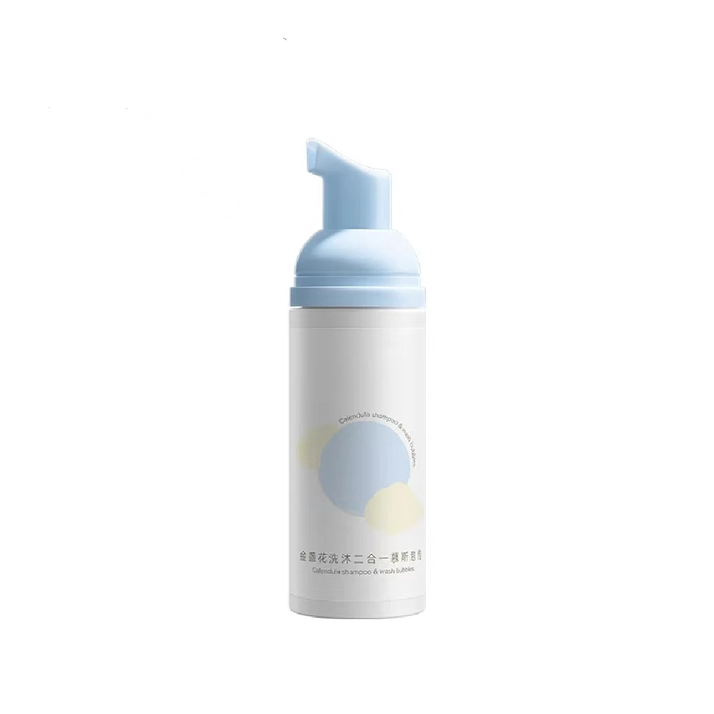 customize package formula label sulfate paraben free natural hypoallergenic sensitive skin use 2 in 1 kids body wash shampoo