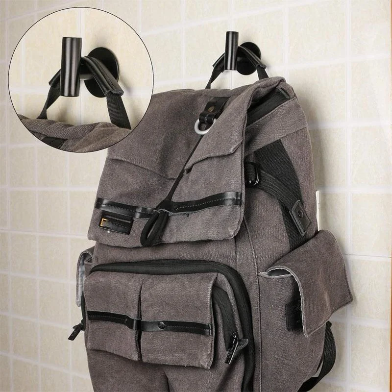 Stainless Steel Robe Hook Adhesive Wall Hook Towel Hook for Bathroom Kitchen Garage Heavy Duty Wall Mounted Kitchen Hardware