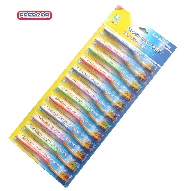 Cheap toothbrushes hanging package wholesale cheap price toothbrushes for kids/adult