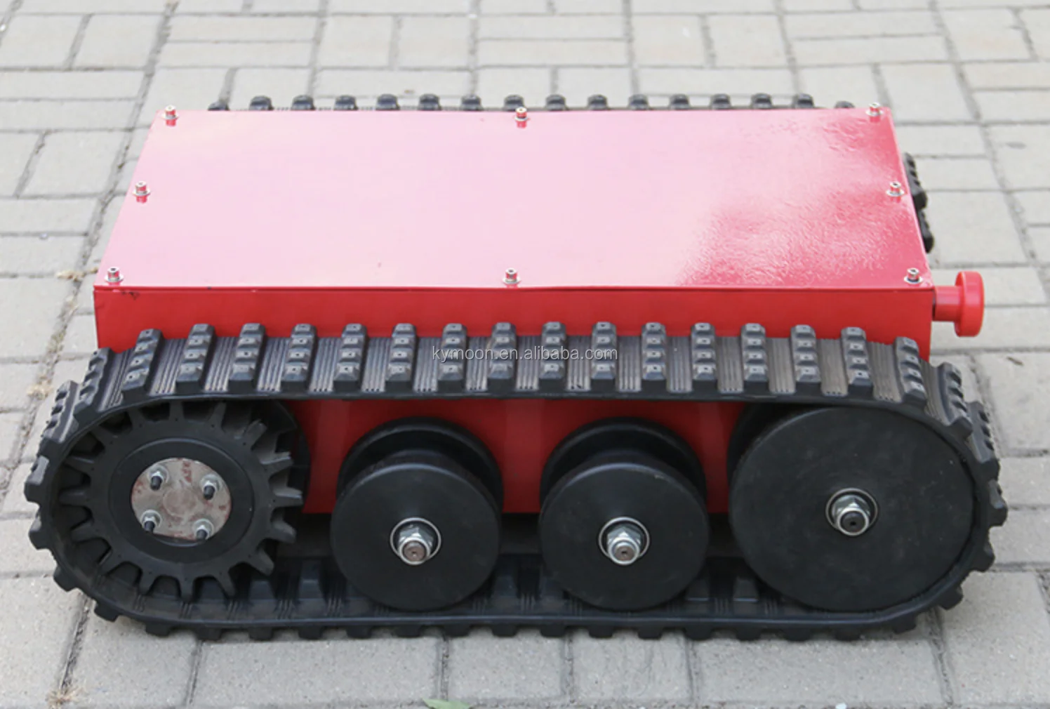 Hot Sale Rubber Track Robot Chassis Snowmobile Rubber Track Chassis Small Electric Rubber Crawler Track Chassis