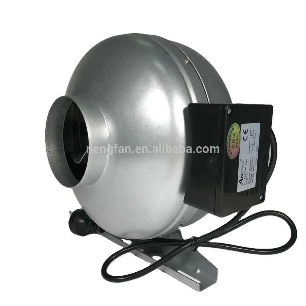 
low noise 110v 220v 230v ac circular duct inline marine tunnel ventilation tube fan 